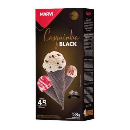 CASQUINHA SORVETE MARVI 138G BLACK