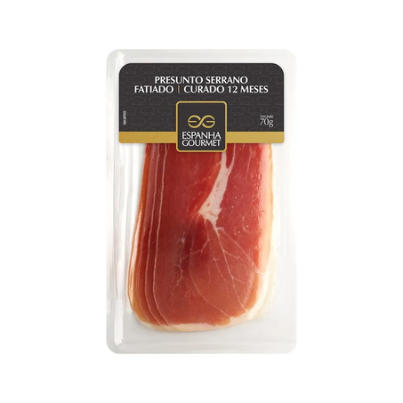 PRESUNTO ESPANHA GOURMET 70G SERRANO 12 MESES FATIADO