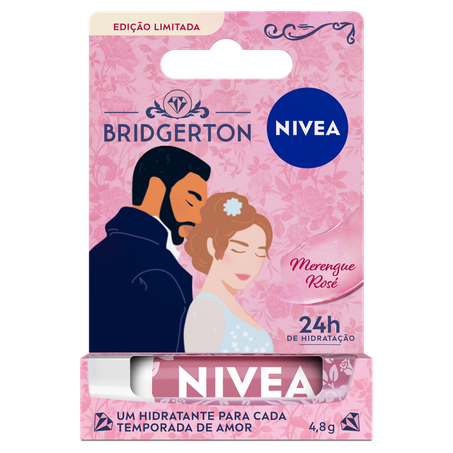 Hidratante labial nivea bridgerton merengue rosé 4,8g