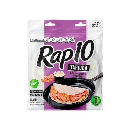 Pão rap 10 tapioca bimbo 198g
