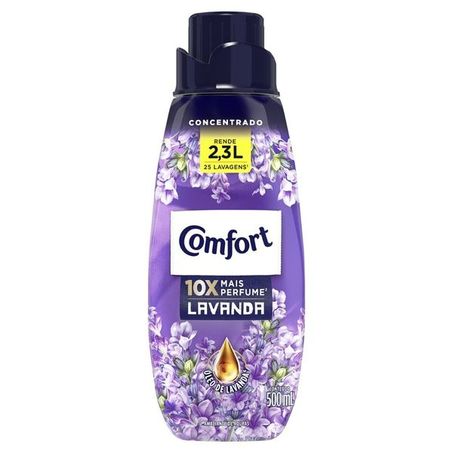 Amaciante de Roupas Confort Lavanda Frasco 500ml