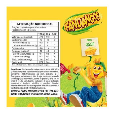 Salgadinho Elma Chips Fandangos Queijo 160g 360-3