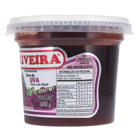 Doce de Uva Oliveira Embalagem 400G 360-5