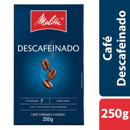 CAFÉ TORRADO E MOÍDO SUPERIOR DESCAFEINADO MELITTA