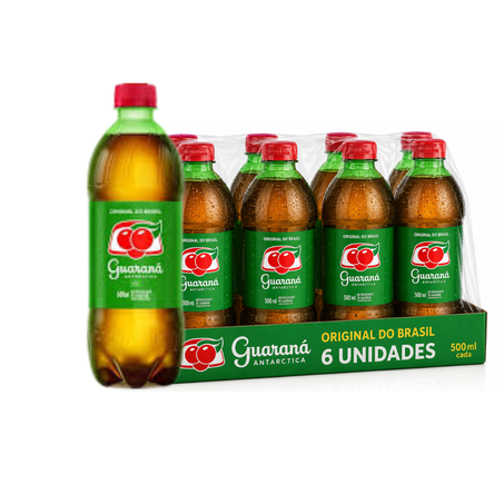 Refrigerante guarana antarctica tradicional pcc/06x600ml pet pc
