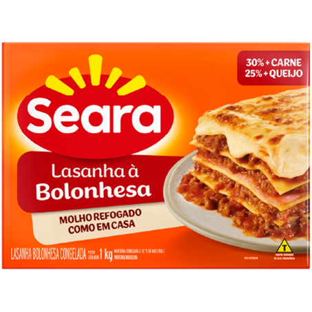 LASANHA SEARA BOLONHESA CONG 1KG