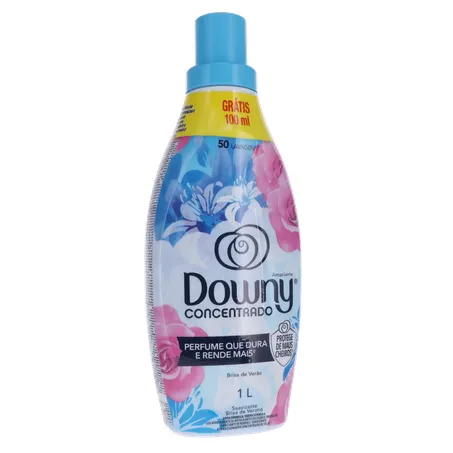 Amaciante de Roupa Concentrado Brisa de Verão Leve 1l Pague 900ml Downy 360-34