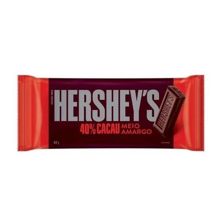 Barra hersheys meio amargo 40% cacau 82g