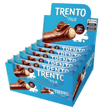 Chocolate barrinha trento pcc/16x32g milk