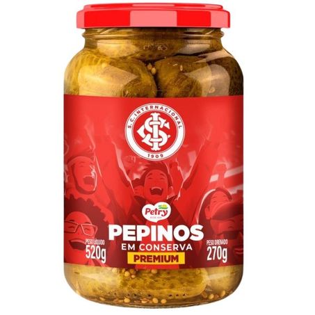 Pepino em Conserva Premium Petry Edição Especial Inter Vidro 270g