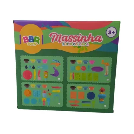 Kit Massinha de Modelar com Moldes BBR Toys