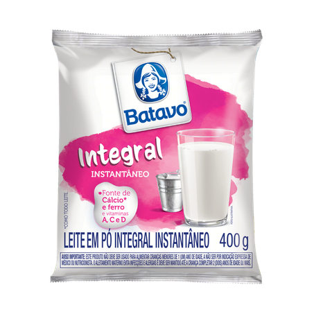 Leite po integral instantâneo batavo sch 400g