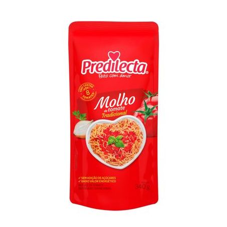 MOLHO PREDILECTA 340G REFOGADO SACHET