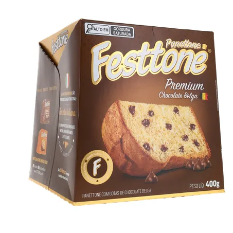 Panettone Festtone Premium Chocolate Belga 400g 360-15