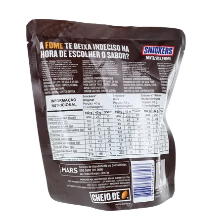 Chocolate Snickers Variedades Pacote 171g 
  360-16