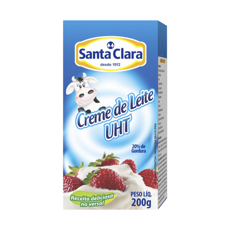 Creme de leite santa clara 200g
