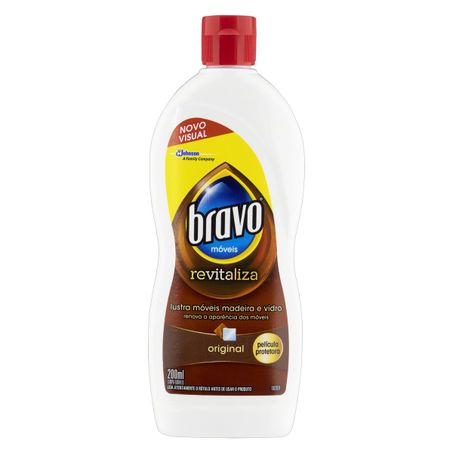 LUSTRA-MÓVEIS MADEIRA E VIDRO ORIGINAL BRAVO REVITALIZA