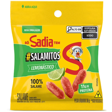 SALAME SNACK LIMÃO SADIA 36G
