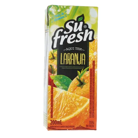 Suco de Laranja Sú Fresh 35% de Fruta Caixa 200ml 360-35