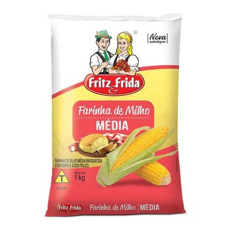 Farinha de milho fritz e frida media 1kg