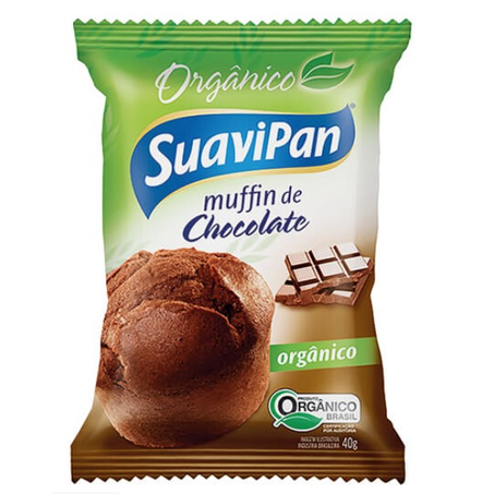 Muffin de Chocolate Orgânico Suavipan 40G