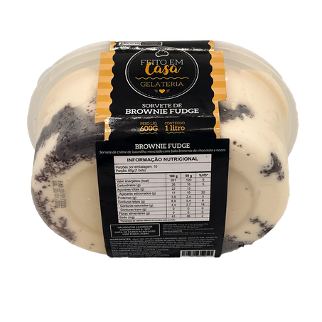 Sorvete Hippo Brownie Fudge 1l 360-1