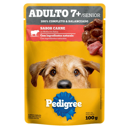 Ração Pedigree 100g - 7+ Anos - Carne