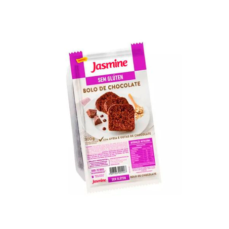 Bolo Jasmine sem Glúten Chocolate com Gotas Chocolate 300G