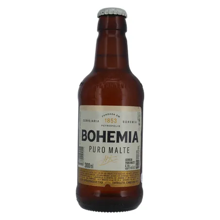 Cerveja Bohemia Puro Malte Garrafa 300ml