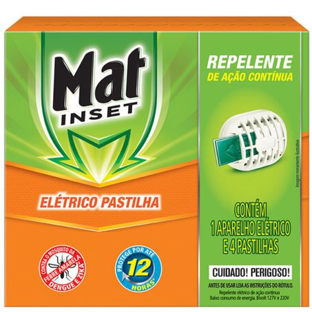 Inseticida apar elet mat inset+4 pastilhas