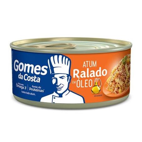 Atum Ralado Gomes Da Costa  em Óleo Lata 130gr