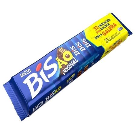 Chocolate lacta bisão ao leite preto 201.6g