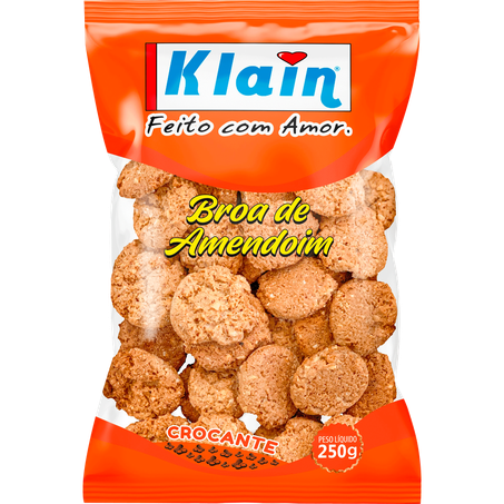 Biscoito klain broa de amandoim crocante 250g