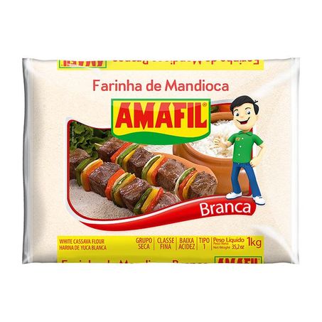 Far De Mandioca Amafil 1kg Branca
