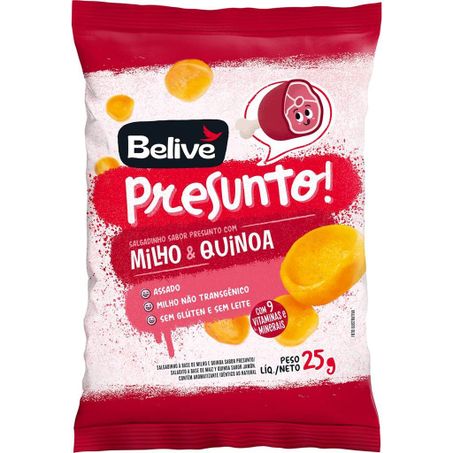 Salgadinho de Milho Presunto Belive 25g