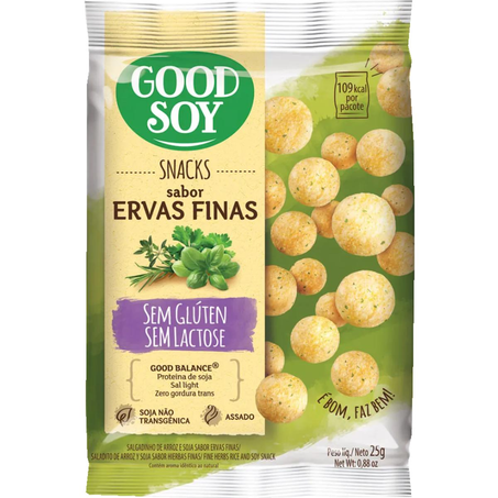 Snack de Soja Good Soy 25g - Sem Glúten - Ervas Finas