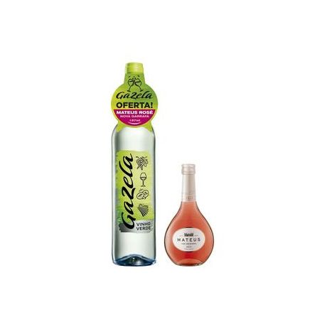 VINHO GAZELA VDE 750ML + 187ML MATEUS ROSE 