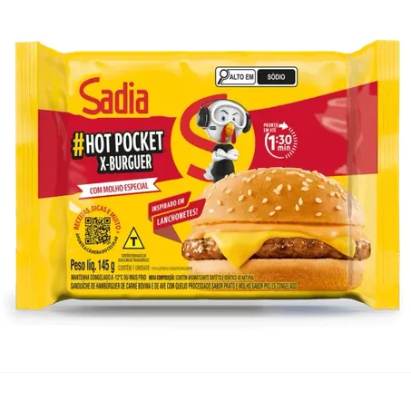 Hot Pocket Sadia X-Burguer 145g
