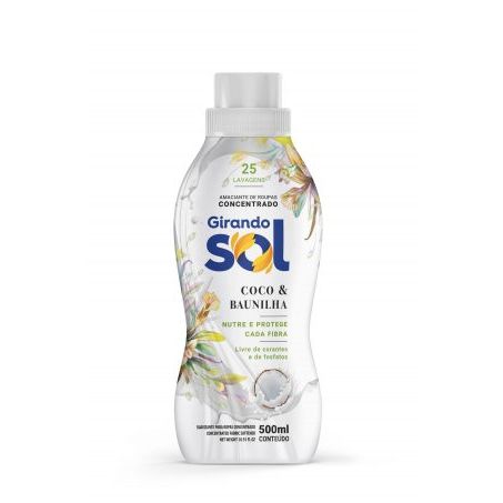 Amaciante girando sol 500ml baunilha & coco