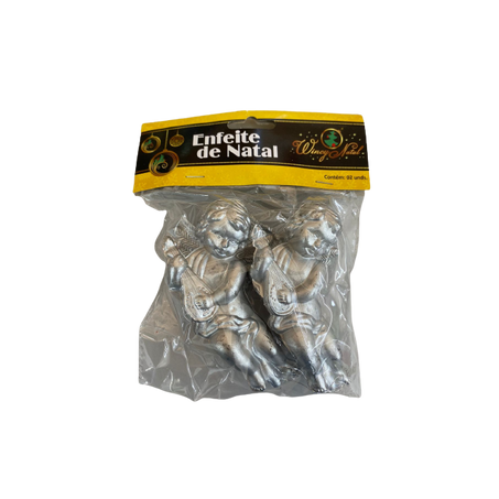 ENFEITE NATAL WINCY ANJOS C/2 10X6 CM NTA1084     