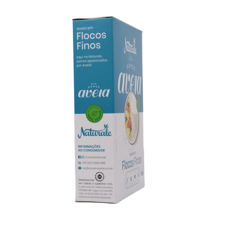 Aveia naturale flocos finos 170g 360-48