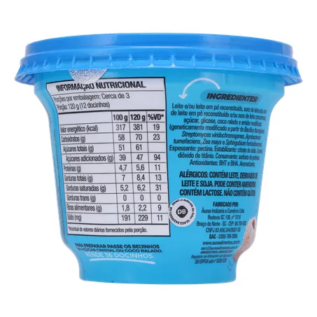 Sobremesa beijinho aurea pote 365g 360-21