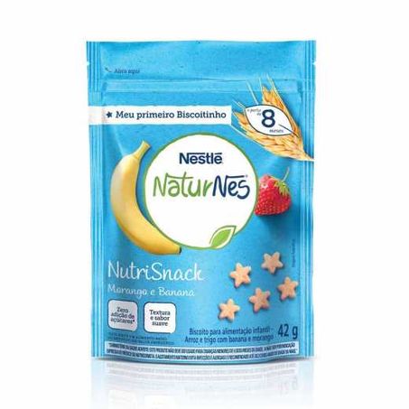 BISCOITO NESTLE 42G NATURNES MORANGO E BANANA