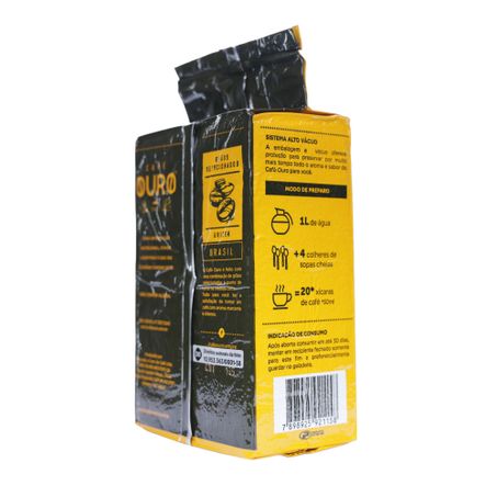 CAFÉ PÓ OURO VÁCUO TRADICIONAL 500G 360-39
