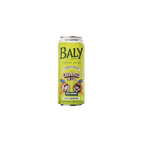 ENERGÉTICO BALY UVA VERDE SEM AÇÚCAR LATA 473ML
