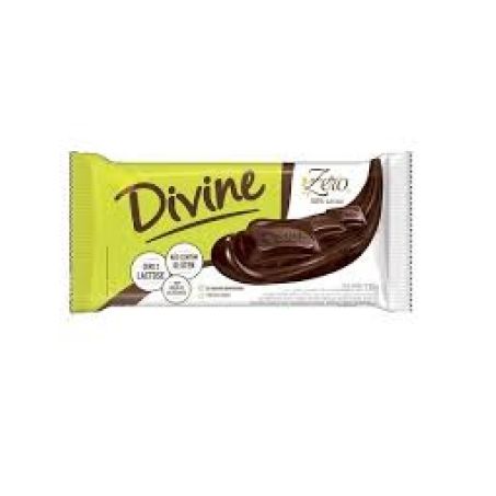 Chocolate divine 0%meio amargo 50%cacau