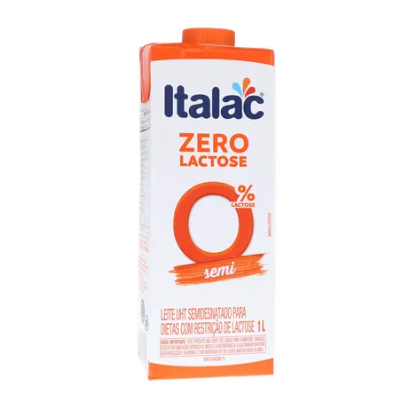 Leite Longa Vida S/Lactose Italac Semidesnatado Cx 1l 360-35