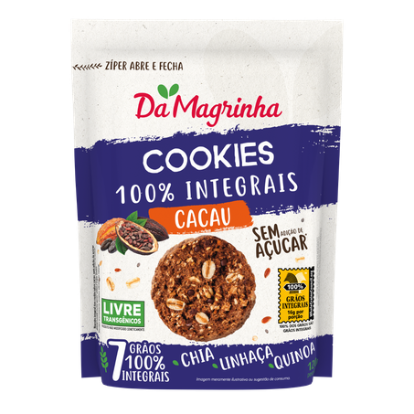 COOKIE DA MAGRINHA 150G CACAU SEM AÇUCAR