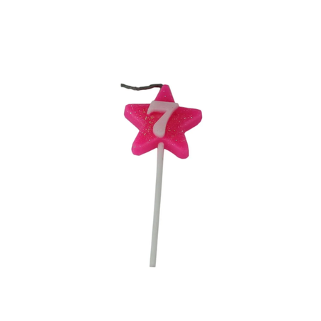 VELA ESTRELINHA ROSA CONFESTA  N7