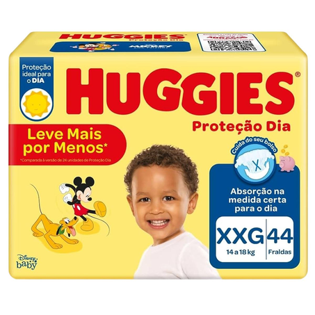 Fralda Huggies Proteção Dia - Mega Tam. XXG - 44